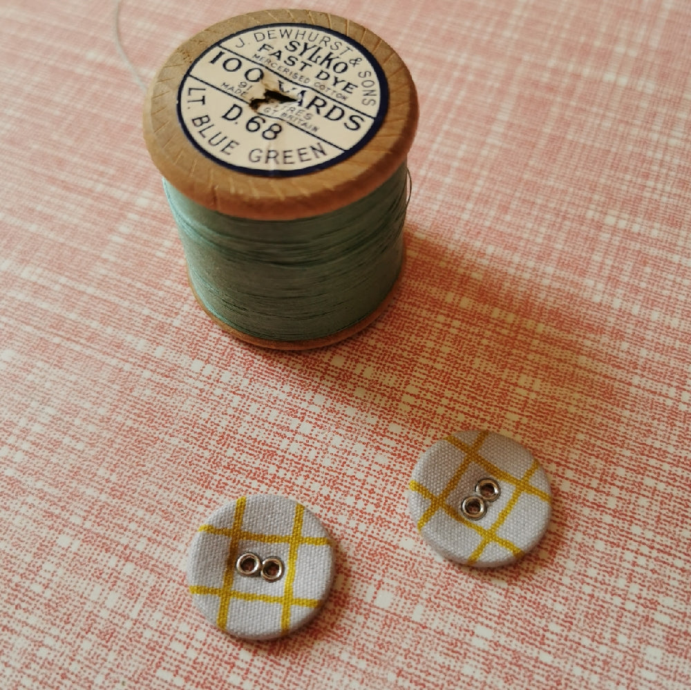 Daruma Yokota Fabric Buttons - pack of two