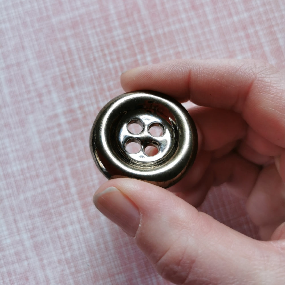 Baby Ceramic Button Brooch