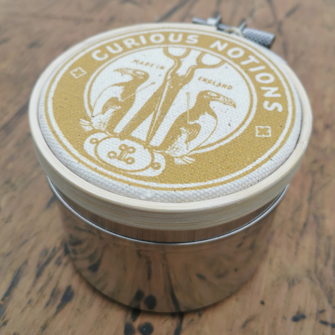 The Industrious Maker - Curious Notions magnetic storage tin