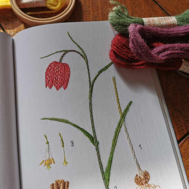 Embroidered Garden Flowers by Kazuko Aoki
