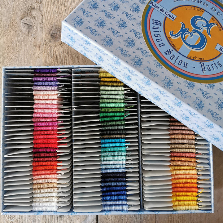 Sajou Retors du Nord Embroidery Thread - complete collection of 96 colours in a box