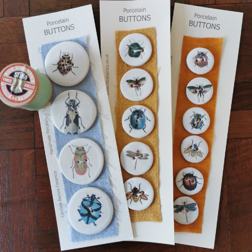 Ceramic Insect Button Sets
