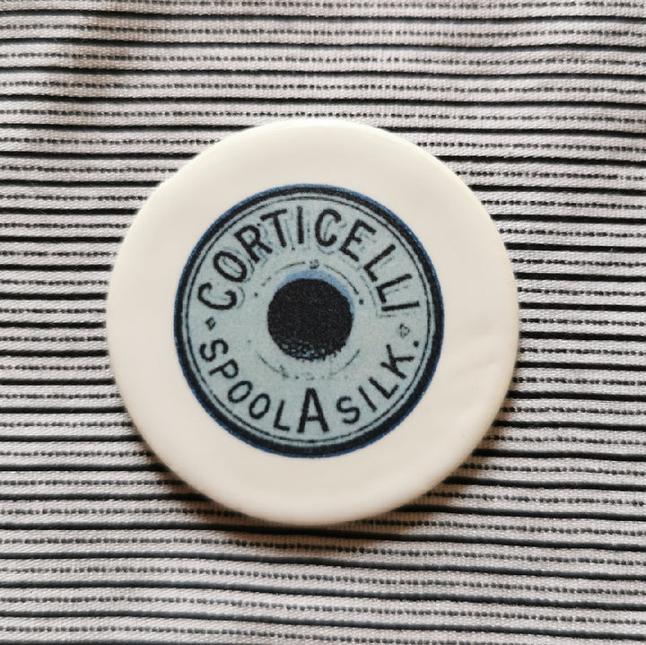 Ceramic Magnetic Needle Minder - thread label design