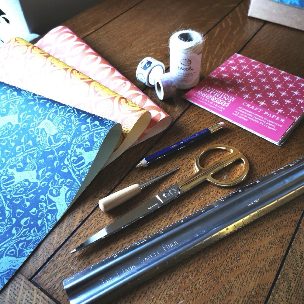 Treat Box - For Paper Lovers (pale blue ribbon)