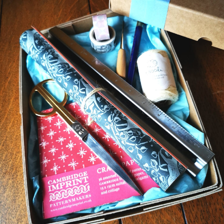 Treat Box - For Paper Lovers (pale blue ribbon)