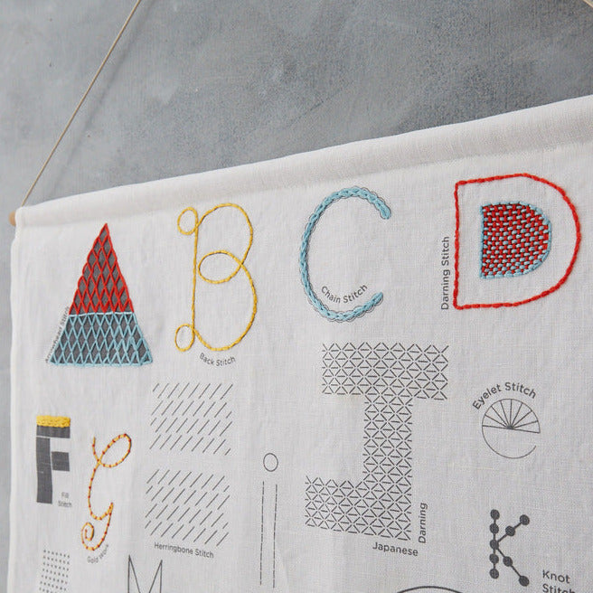 Sampler Cloth Stitch School A-Z Linen Embroidery Sampler (cloth only) – Beyond Measure