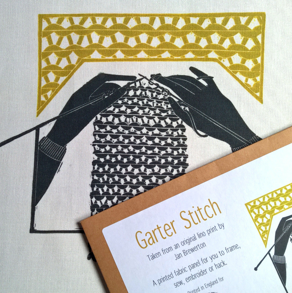 Garter Stitch Printed Panel