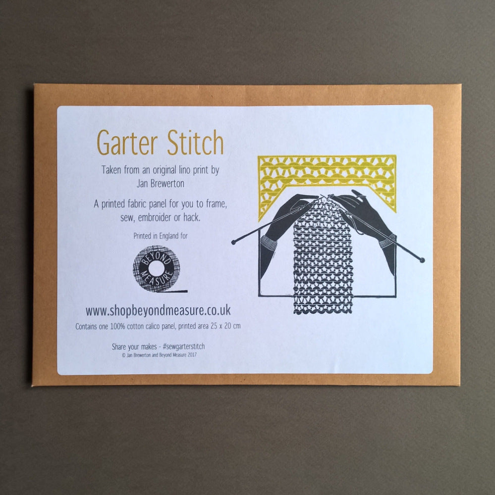 Garter Stitch Printed Panel