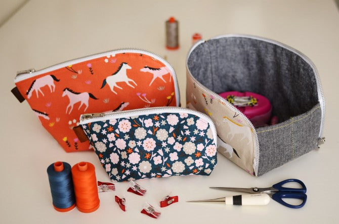Aneela Hoey Open Out Box Pouch Printed Pattern