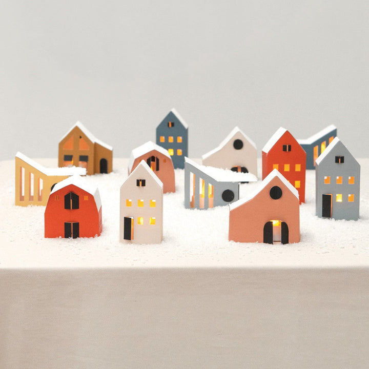 Decorative Paper Houses by Jurianne Matter